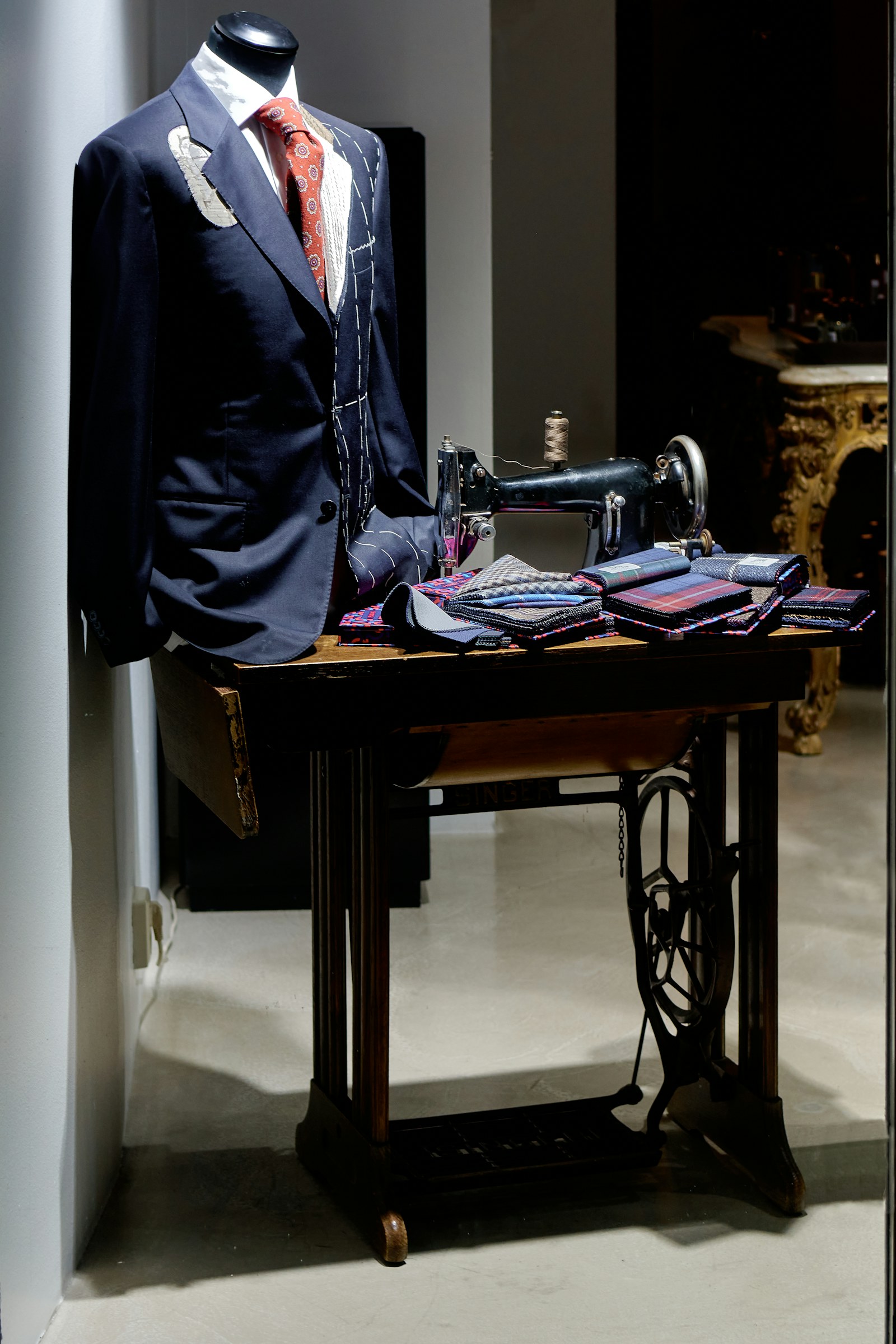Cloth on the cutting table