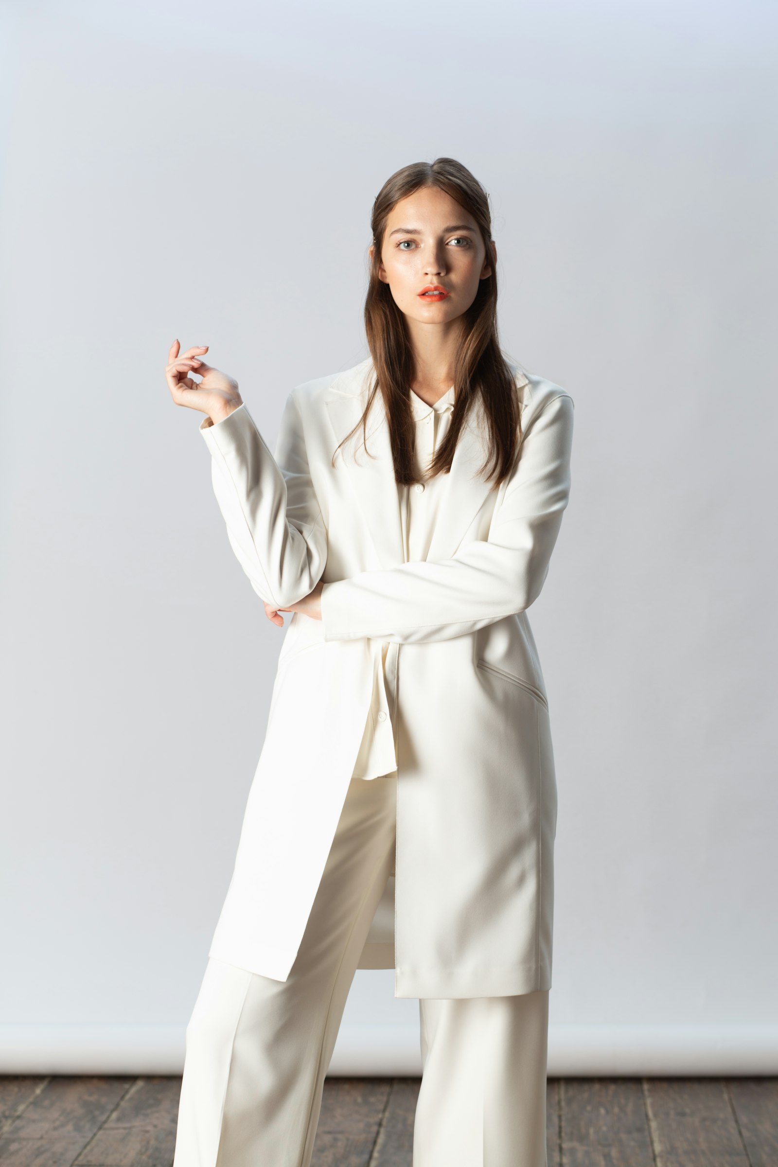 Ivory trouser suit