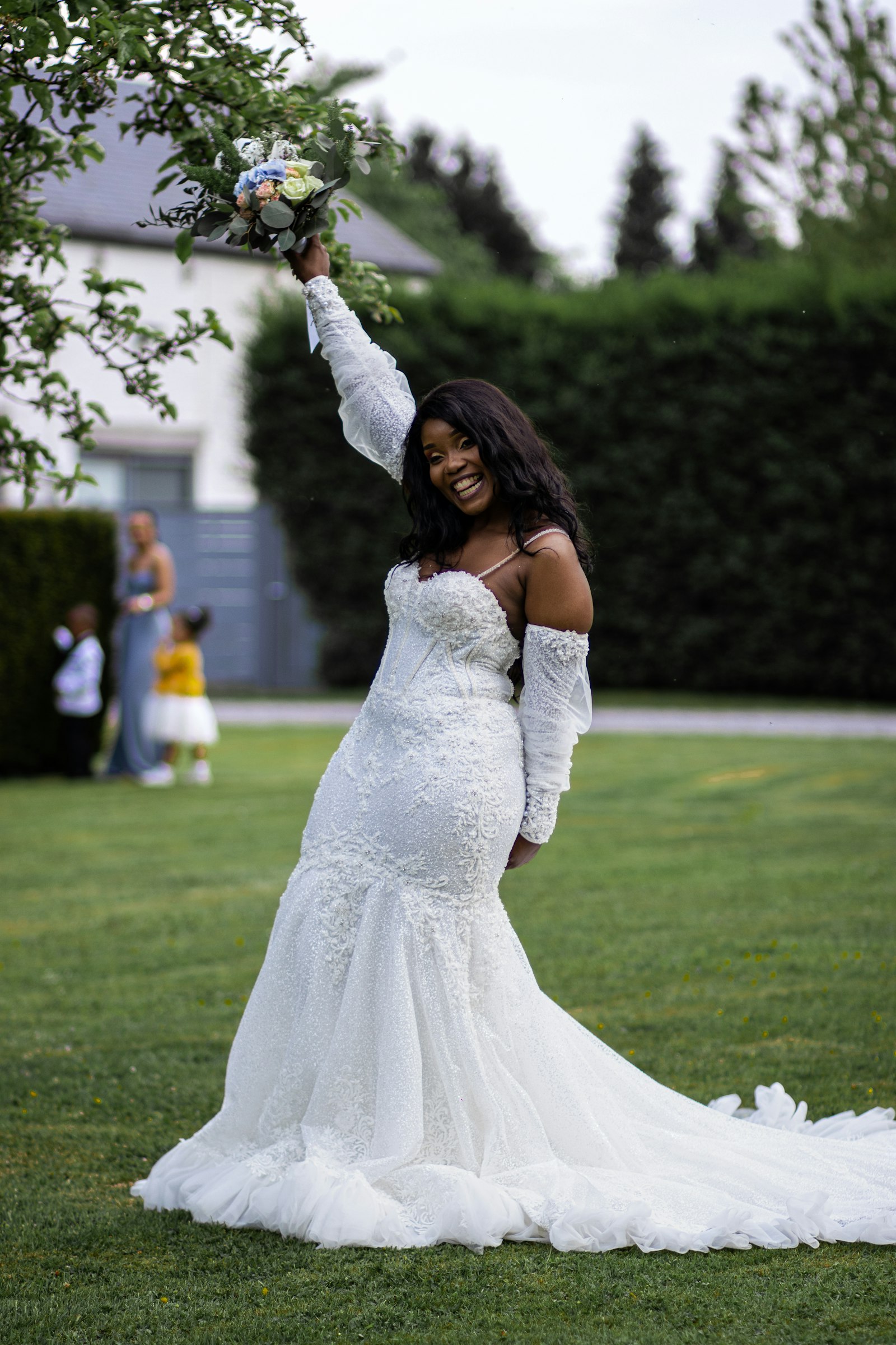 Lace mermaid gown