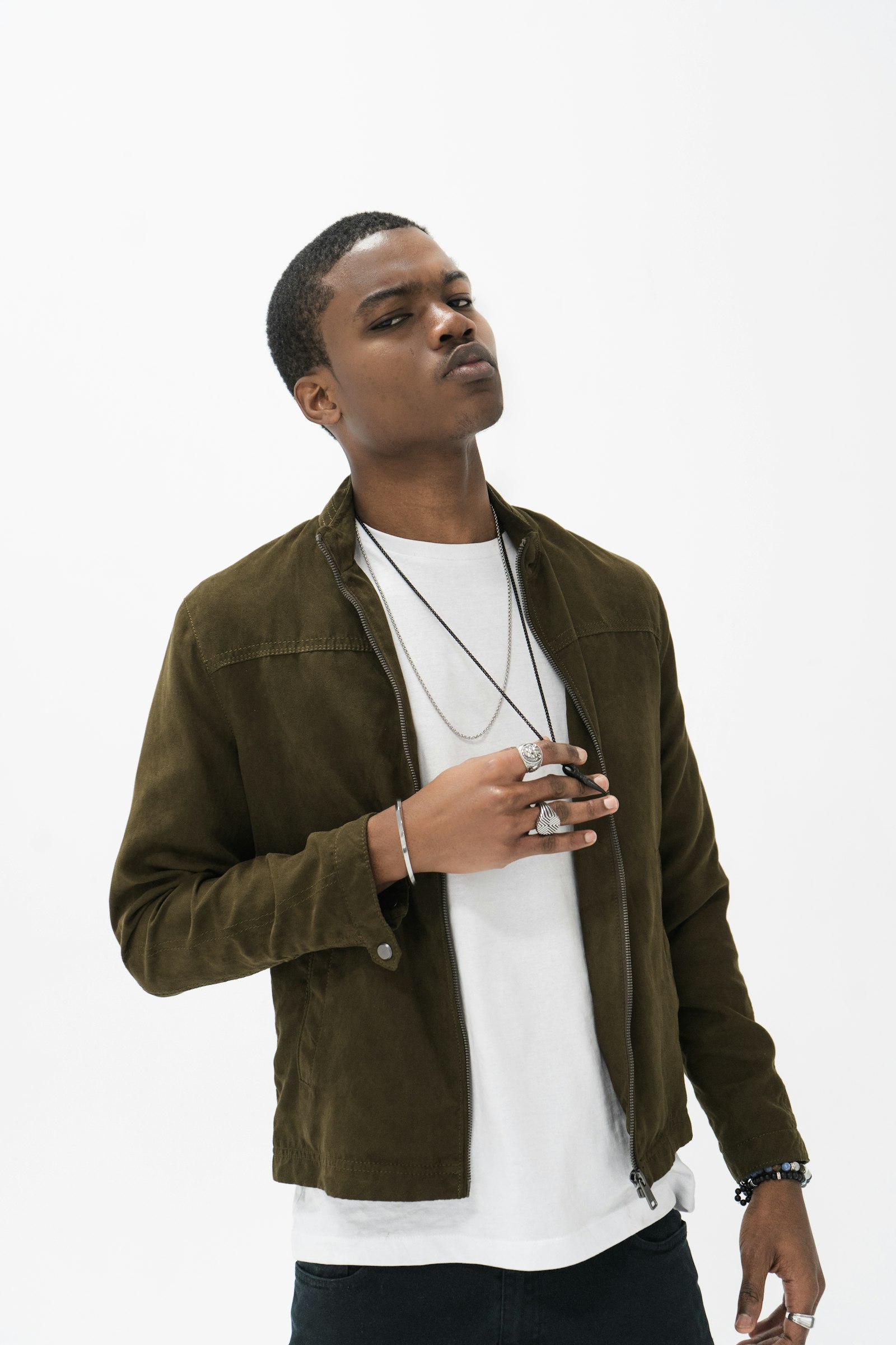 Suede overshirt