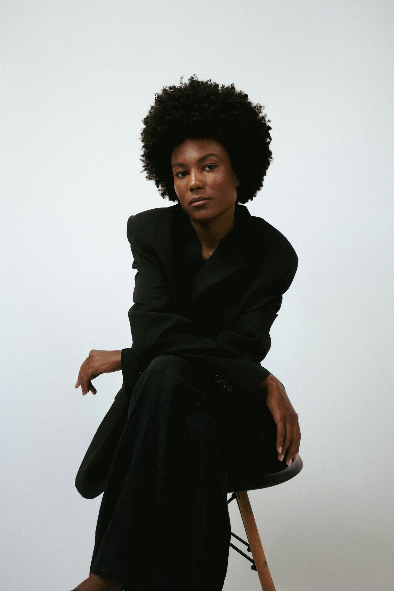 Black oversized suit