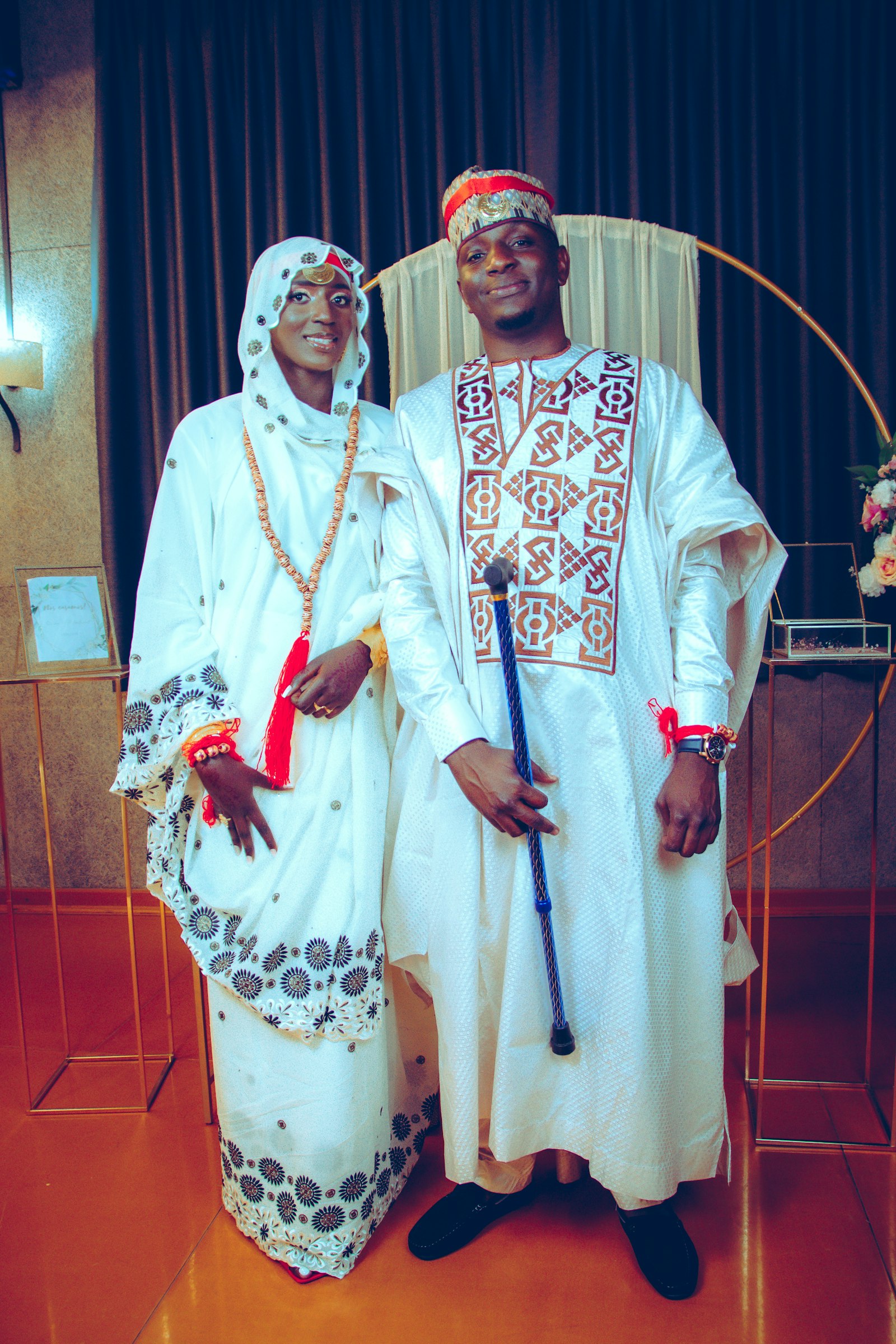 White nikah kaftan, view 3
