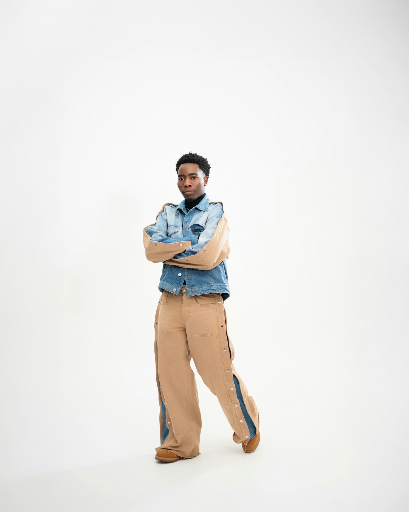Wide-leg pleated trousers, view 4