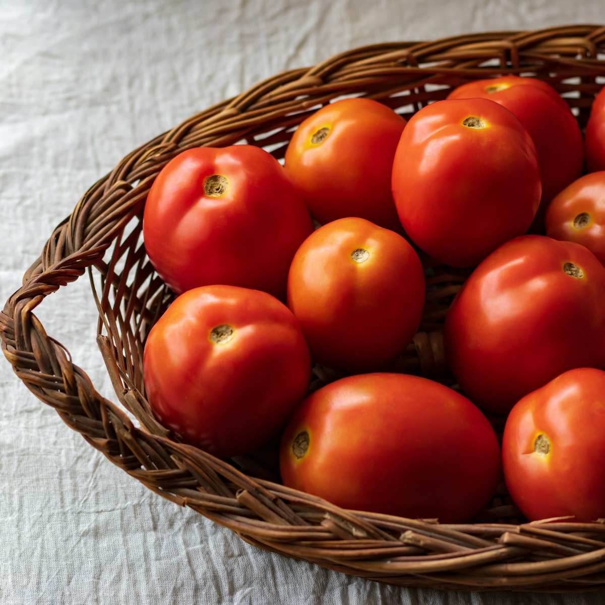 Tomatoes, basket