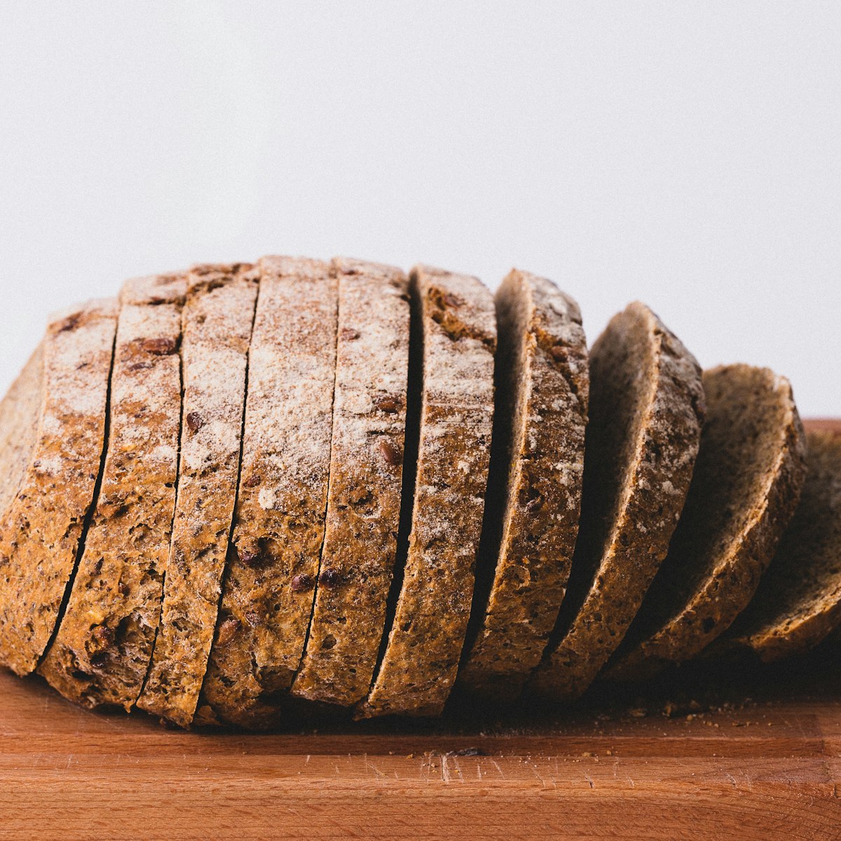 Sliced bread loaf