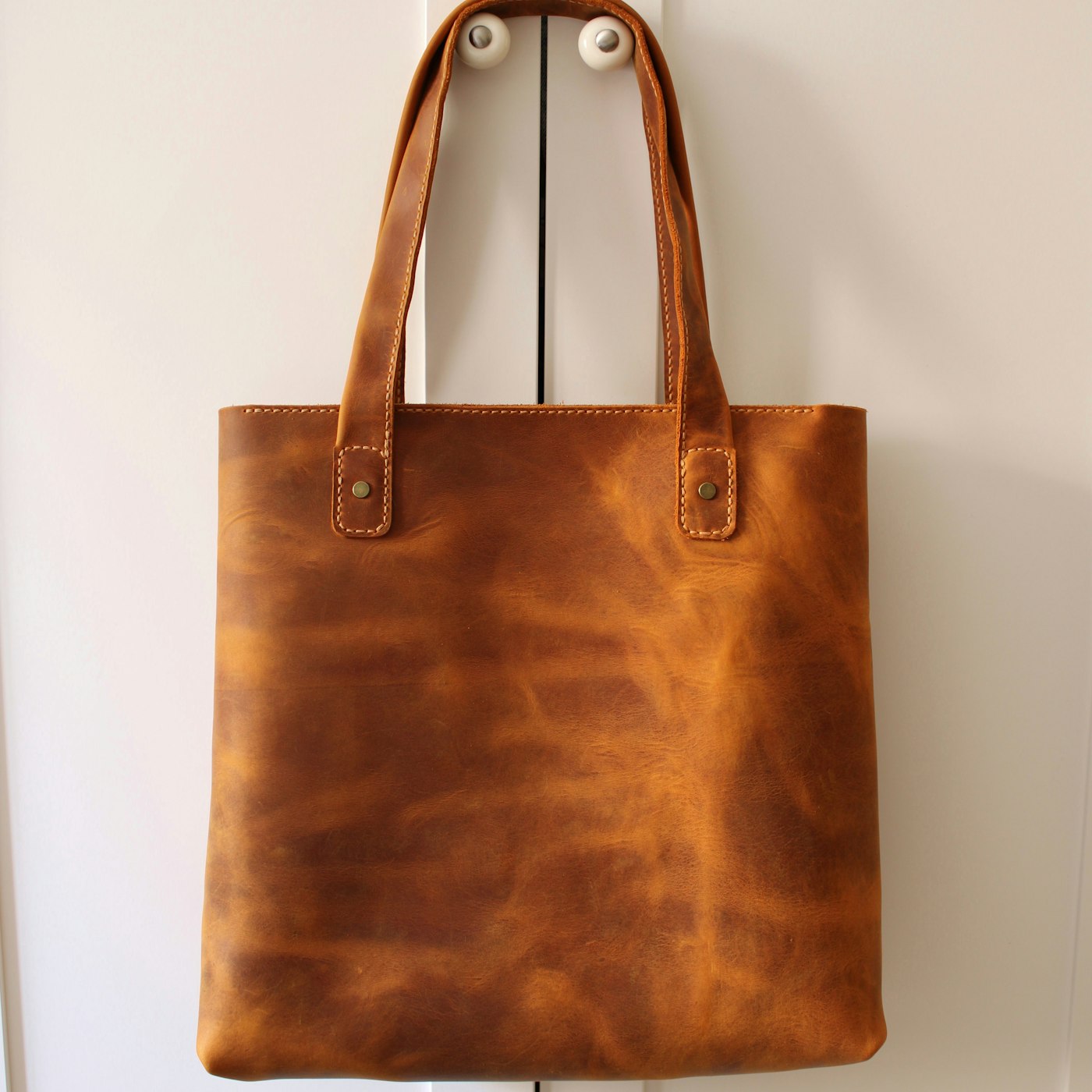 Camel Leather Tote