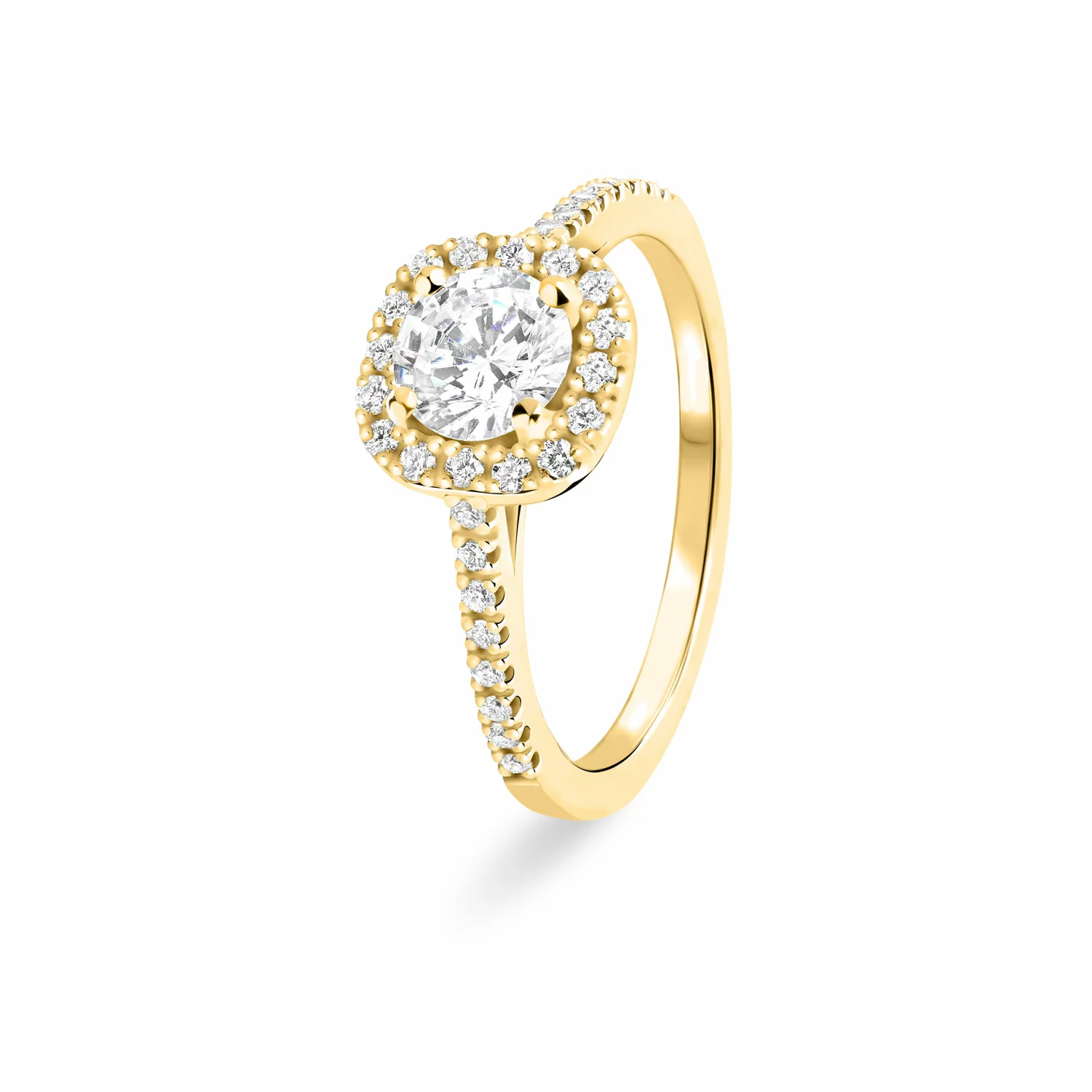 18ct Gold Halo Ring
