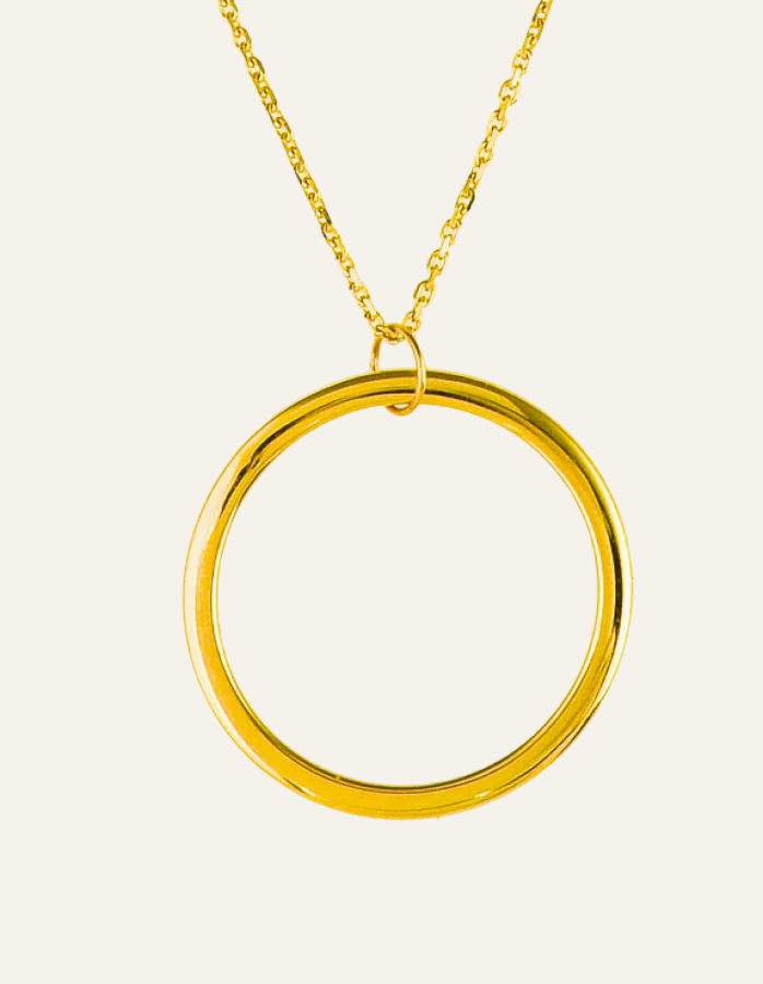 Circle Charm Layered Necklace