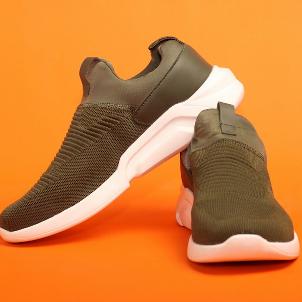Olive Knit Slip-On