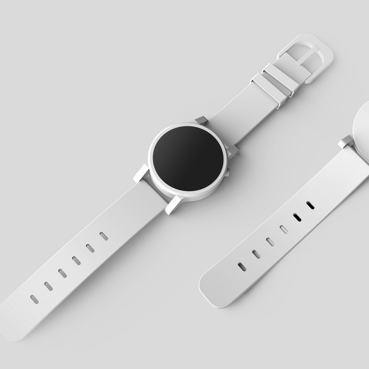 Round smartwatch with health tracking