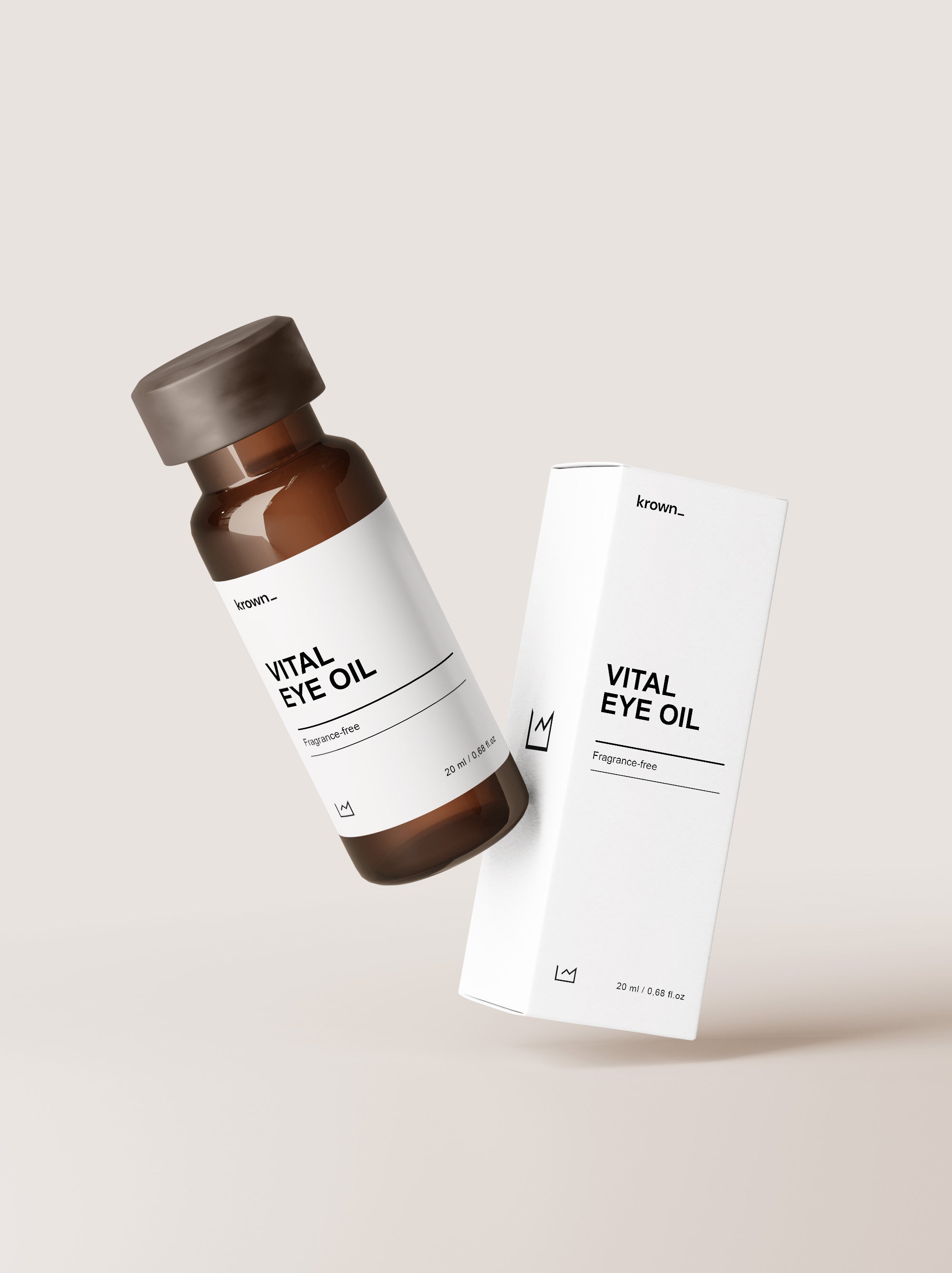 Eye oil bottle detail