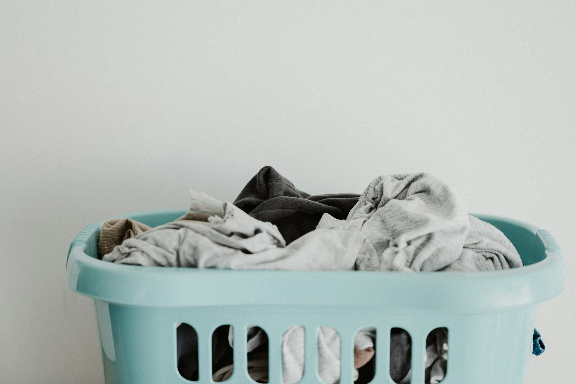 A basket of laundry