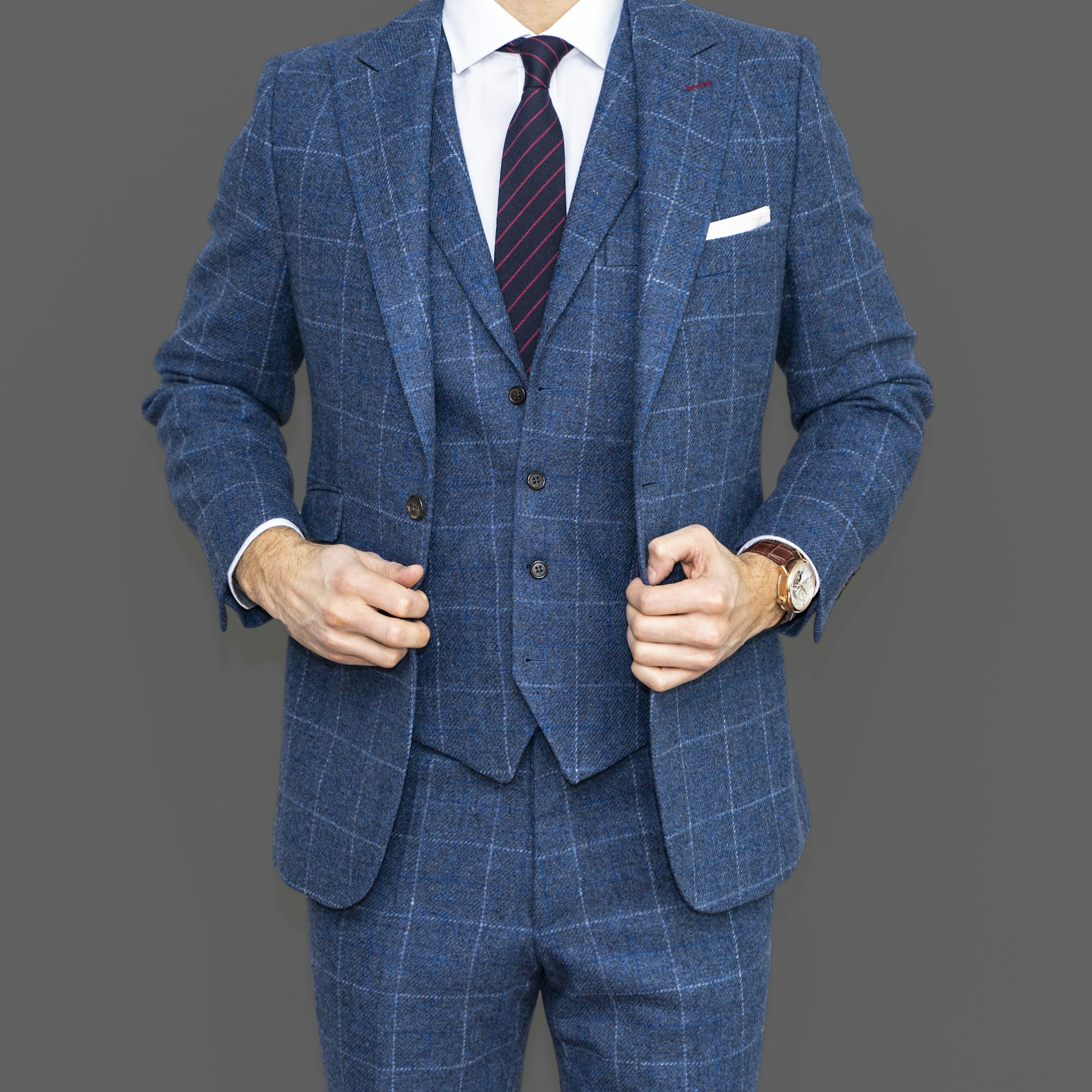A pressed suit